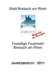 Jahresbericht 2011 - Freiwillige Feuerwehr Breisach am Rhein