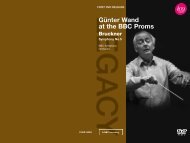 Günter Wand at the BBC Proms - International Classical Artists