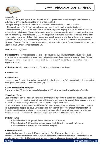 2 THESSALONICIENS.pdf - AssemblÃ©e de Dieu de Troyes