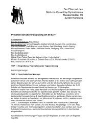 Protokoll der Elternratssitzung am 09 02 11a - Carl-von-Ossietzky ...