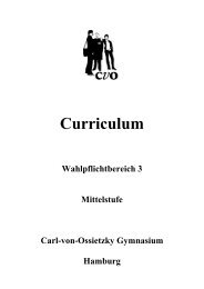 Curriculum - Carl-von-Ossietzky-Gymnasium