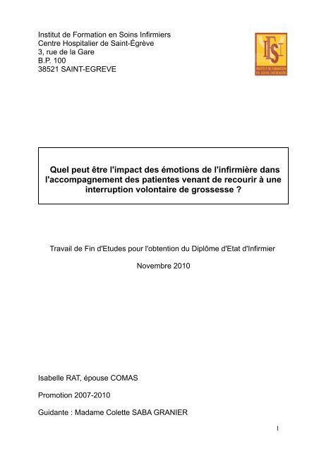Lire Le Tfe Pdf Infirmiers Com