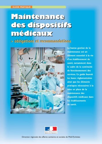 Maintenance des dispositifs médicaux Maintenance ... - Infirmiers.com