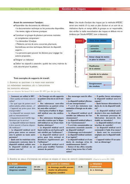 Maintenance des dispositifs médicaux Maintenance ... - Infirmiers.com