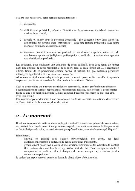 Les soins palliatifs en service de réanimation médicale - Infirmiers.com