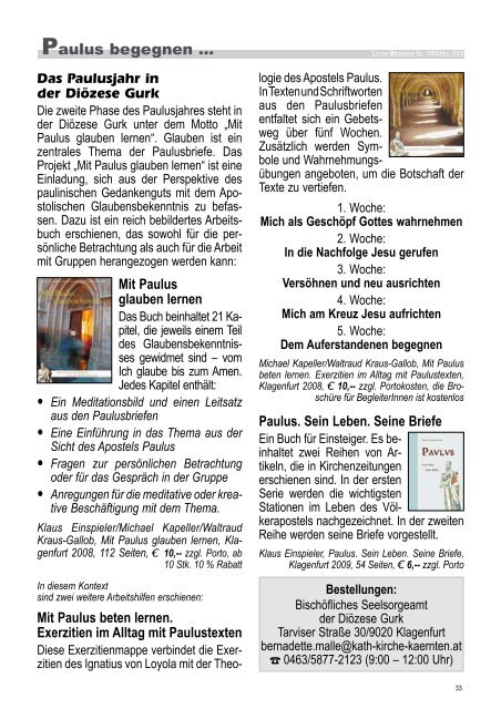 Bibelsaat 108 (pdf - ca. 1 MB) - Diözese Linz