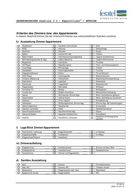 Erhebung_LeistungstrÃ¤ger Ferienwohnung - Surselva Info