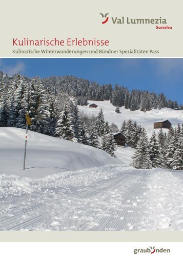 Kulinarische Erlebnisse - Surselva Info