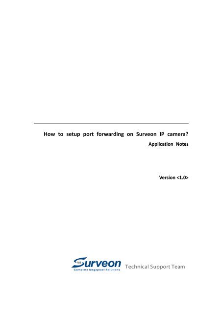 AN_How to setup port forwarding on Surveon IP Camera.pdf