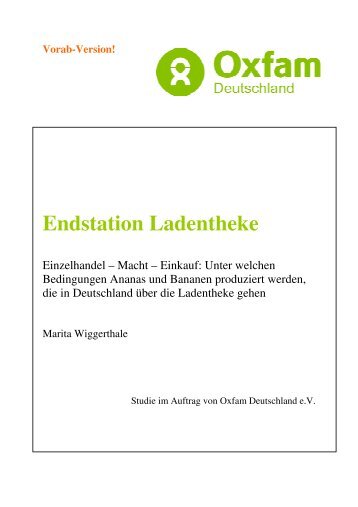 Vorab-Version! Endstation Ladentheke - Fair Trade