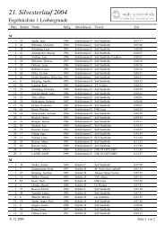 Zieleinlauf 1 Losbergrunde M/W getrennt - SuS Laufabteilung