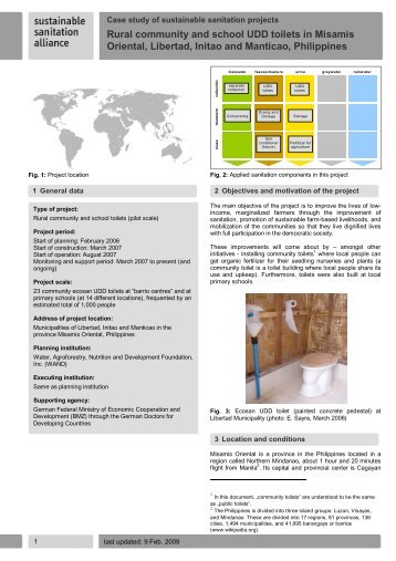 Rural community and school UDD toilets in Misamis - SuSanA