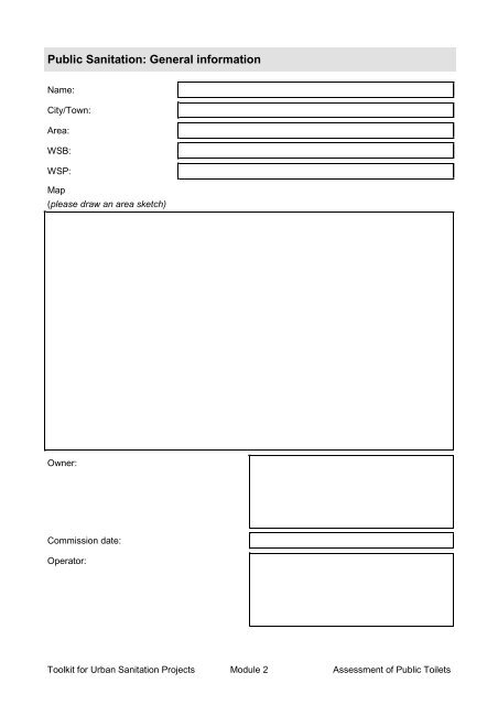 5a. Questionnaire Assessment Public Toilets Cover - SuSanA