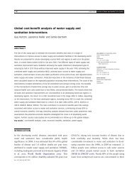 Global cost-benefit analysis of water supply and sanitation ... - SuSanA