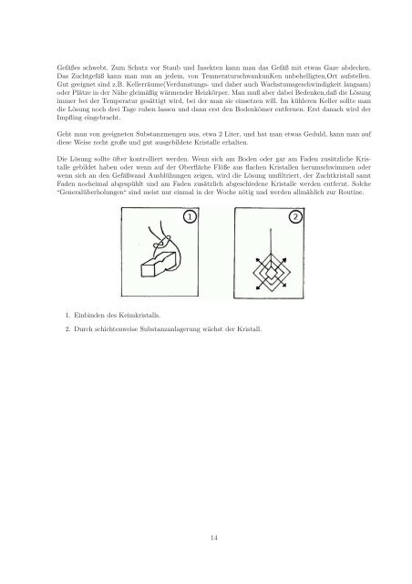 Kristallzüchtung als Hobby - Crystal Growing