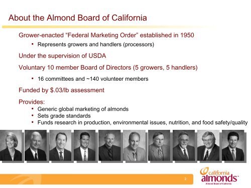 Gabriele Ludwig, Ph.D, Almond Board of California