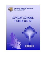 Grade 5 - Coptic Orthodox Diocese of the Southern United States