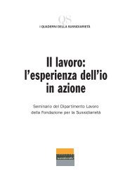 Scarica il quaderno - Fondazione per la SussidiarietÃ 