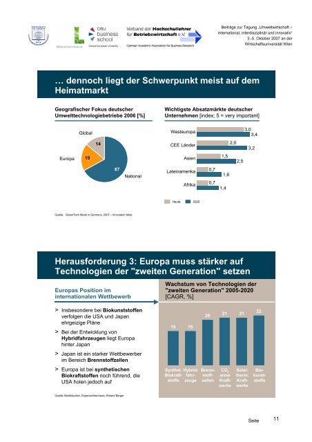 umweltwirtschaft - Research Institute for Managing Sustainability