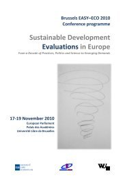 EASY-ECO Brussels Conference - complete programme booklet