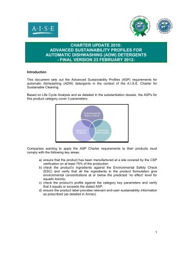 1. ASP Criteria - Sustainable Cleaning