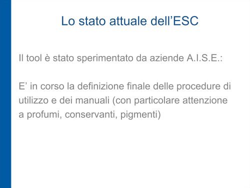 Il Charter A.I.S.E per una pulizia sostenibile Le modifiche 2010