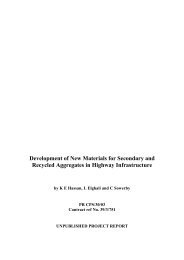 Development of New Materials for Secondary and Recycled ...