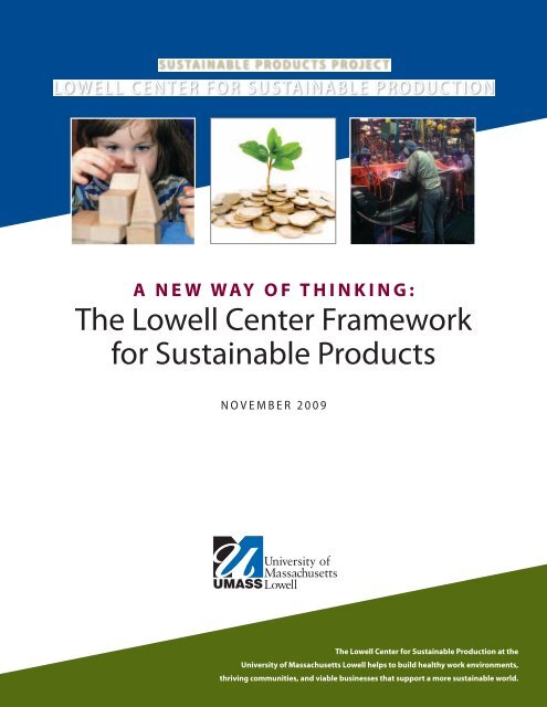 Download - The Lowell Center Framework for Sustainable Products