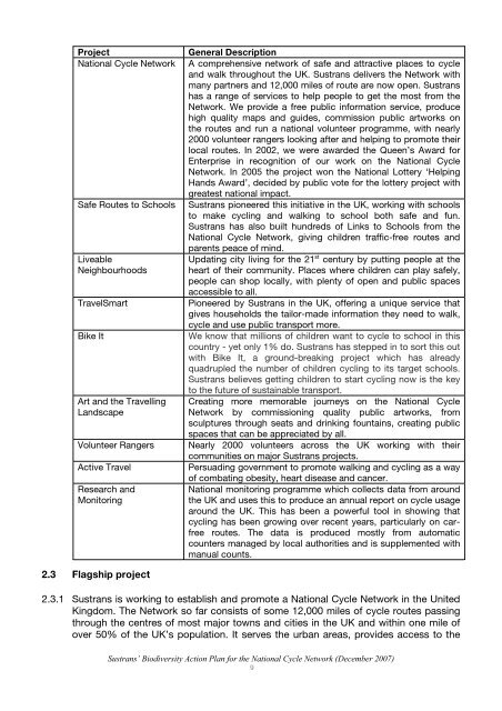 Biodiversity Action Plan for the National Cycle Network ... - Sustrans