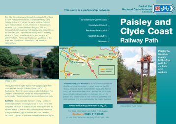 Cycle map: Paisley & Clyde railway path - Sustrans