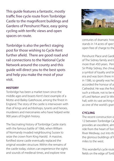 Tonbridge to Penshurst leaflet - Sustrans