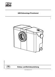 ABS Hebeanlage Piranhamat Einbau- und Betriebsanleitung