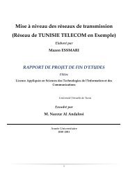 Mise Ã  niveau des rÃ©seaux de transmission - UVT e-doc - UniversitÃ© ...