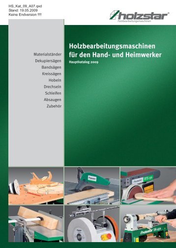 Holzbearbeitungsmaschinen für den Hand - Herm. Fichtner Hof GmbH