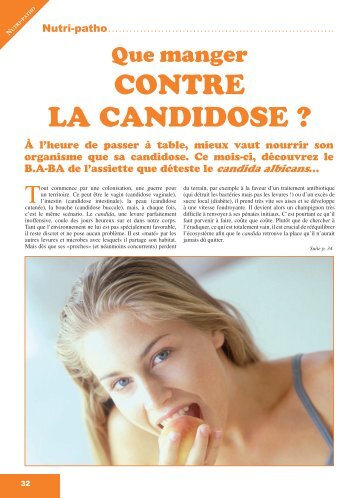 CONTRE LA CANDIDOSE ? - Rebelle-SantÃ©