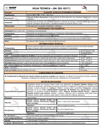 Glasurit Acrílico Económico Durazno - 50 KB - Suvinil