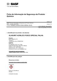Ficha de Informação de Segurança de Produto Químico - Suvinil