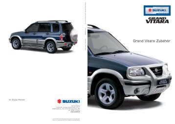 GRAND VITARA Zubehörprospekt 2003 *
