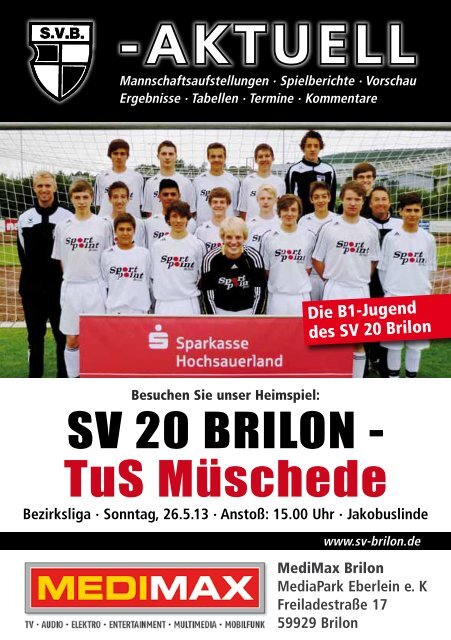 11. Ausgabe vom 26.05.2013 (PDF 7,00MB) - SV 20 Brilon