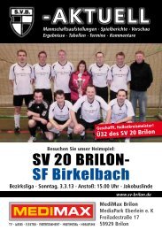 7. Ausgabe vom 03.03.2013 (PDF 6,80MB) - SV 20 Brilon