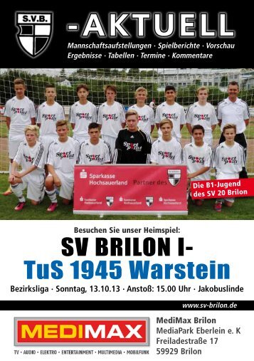 4. Ausgabe vom 13.10.2013 (PDF 6,57MB) - SV 20 Brilon