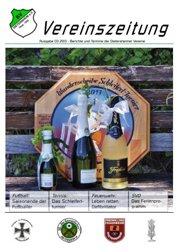 Vereinszeitung Ausgabe 17 vom Juli 2013 (PDF ... - SV Dietersheim