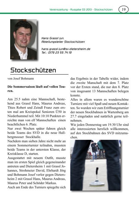 Vereinszeitung Ausgabe 17 vom Juli 2013 (PDF ... - SV Dietersheim