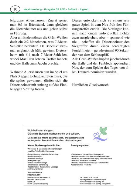 Vereinszeitung - SV Dietersheim