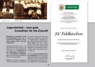 Jugendarbeit â eine gute Investition fÃ¼r die Zukunft - SV Feldkirchen ...