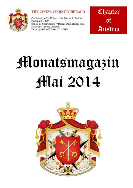 Monatsmagazin Mai 2014