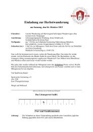 Einladung zur Herbstwanderung - SV Germering