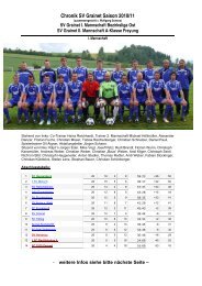 Abschlussbericht 2010/2011 - SV Grainet