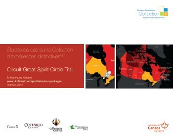 Great Spirit Circle Trail - La Commission canadienne du tourisme ...