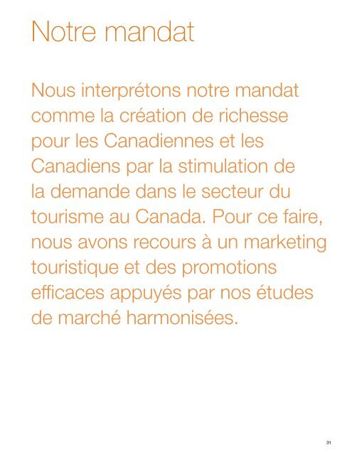 Rapport annuel - La Commission canadienne du tourisme - Canada